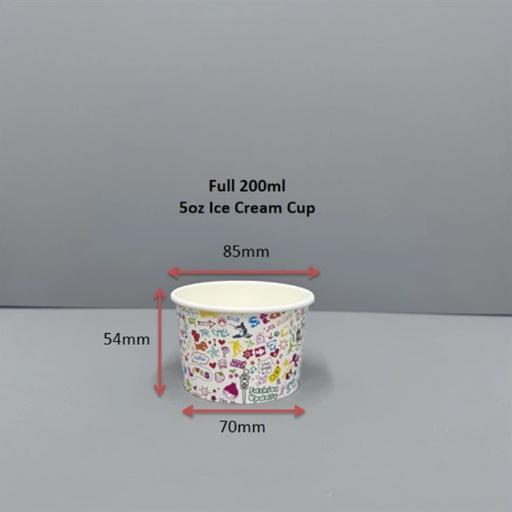 disposable ice cream sundae cups