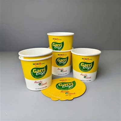 Pahar personalizat cu taitei instant, 12 oz, 375 ml, cu sigiliu din folie de aluminiu